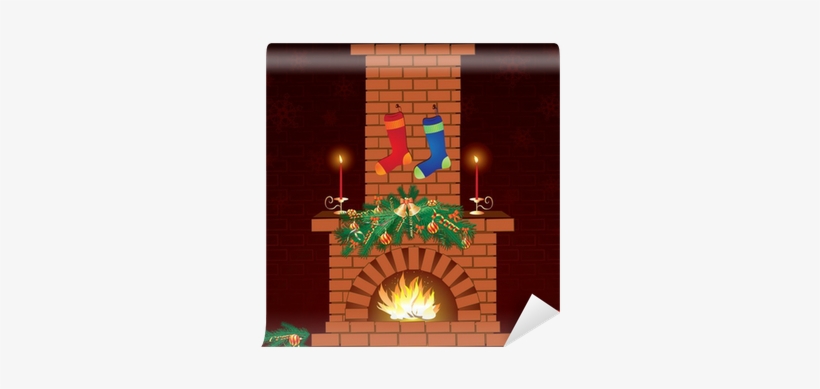 Go To Image - Christmas Fireplace, transparent png download