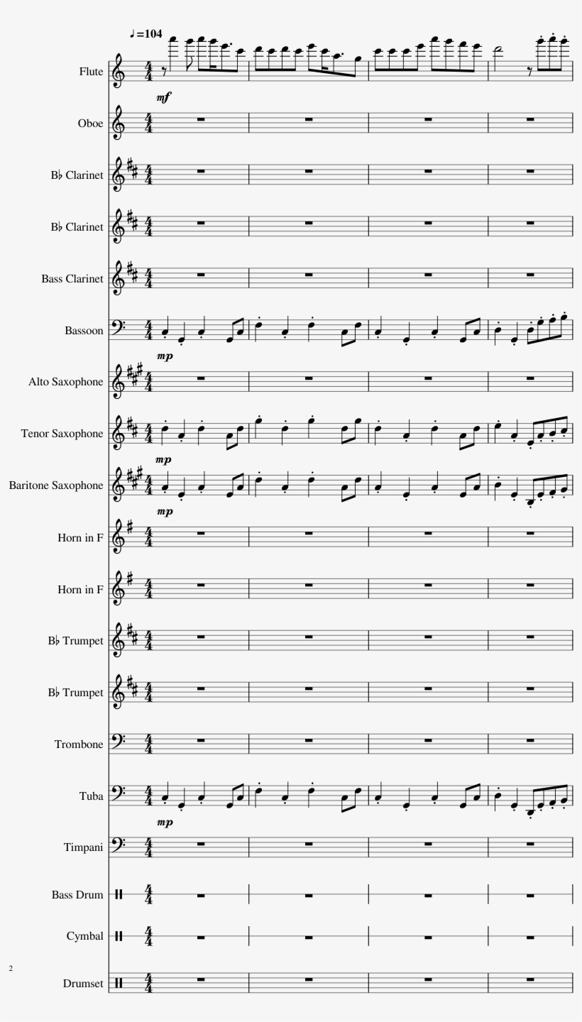 The Jungle Book Theme Sheet Music Composed By John Jungle Book Overture Score Transparent Png 850x1400 Free Download On Nicepng