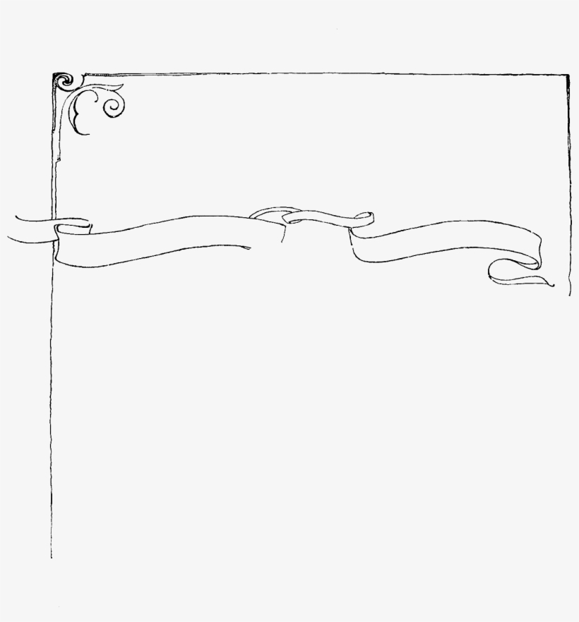 This Is A Simple Frame Digital Stamp, But It's Still - Line Art, transparent png download