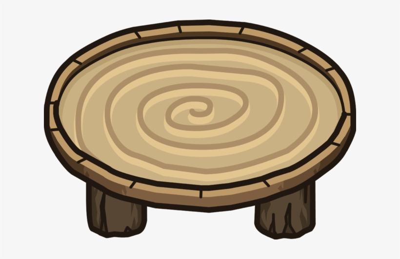 Wood Ring Table Icon - Wooden Table Clip Art, transparent png download
