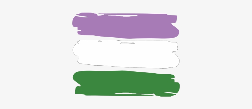 Gender Queer Brush Strokes - Pansexual Pride Art, transparent png download