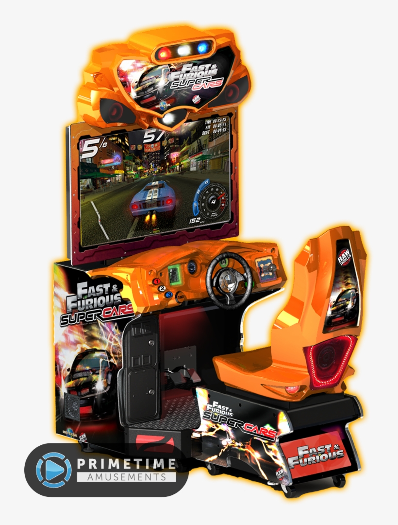 Fast And Furious Super Cars Dedicated - Raw Thrills Fast & Furious: Super Cars Twin Arcade, transparent png download