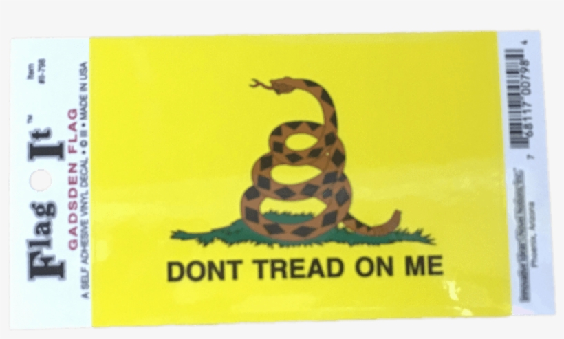 Gadsden Flag Sticker - Gadsden Flag Decal - Dont Tread On Me, transparent png download