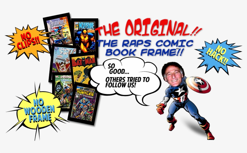 The Orginial Raps Comic Book Frame - Frame And Matte Comic Book, transparent png download