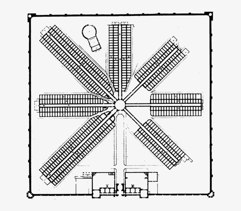 Eastern State Penitentiary - Eastern State Penitentiary Original Plan, transparent png download