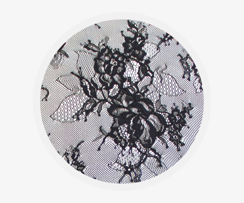 Black Raschel Lace Maverick - Lace, transparent png download