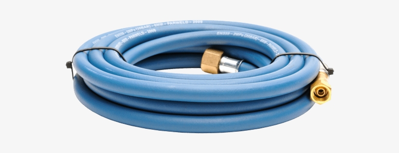 Fitted Hose 10mm Oxygen X 10m - Parweld 8mm Hose - 3/8 Bsp Torch Fitting - 3/8 Bsp, transparent png download