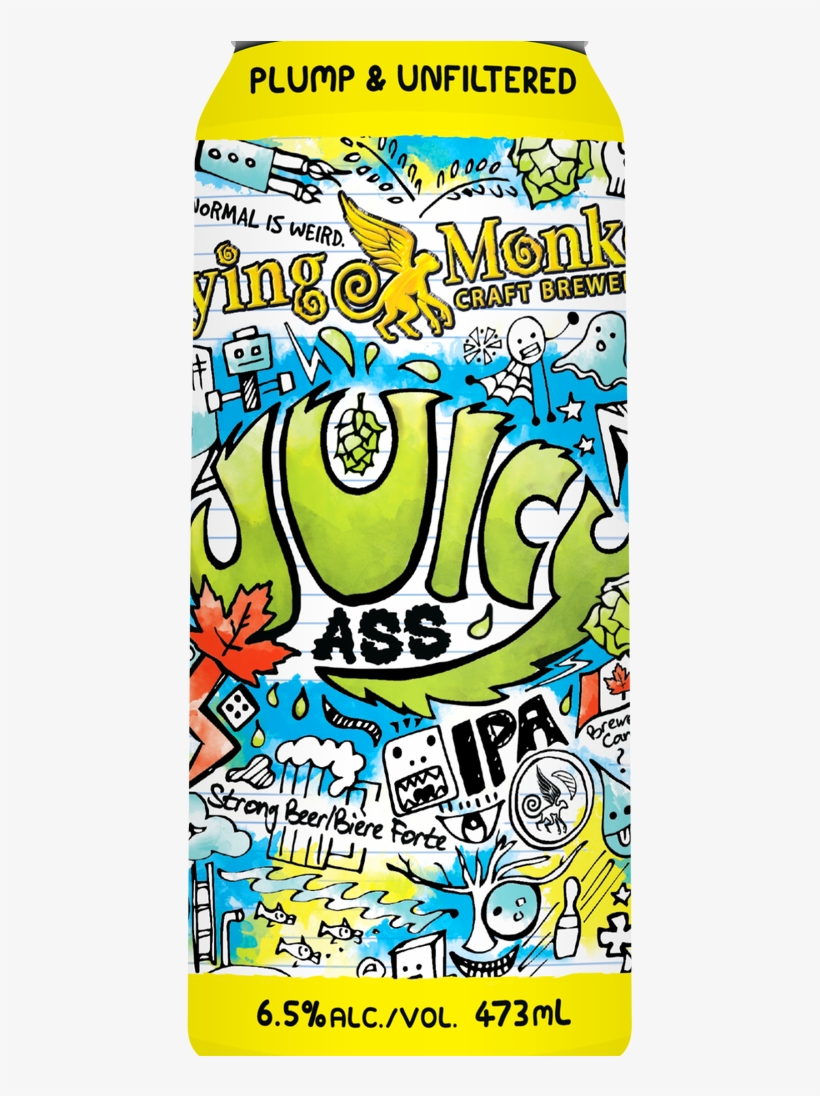 Had With The Label Is That The Artwork Originally Had - Flying Monkeys Beer, transparent png download