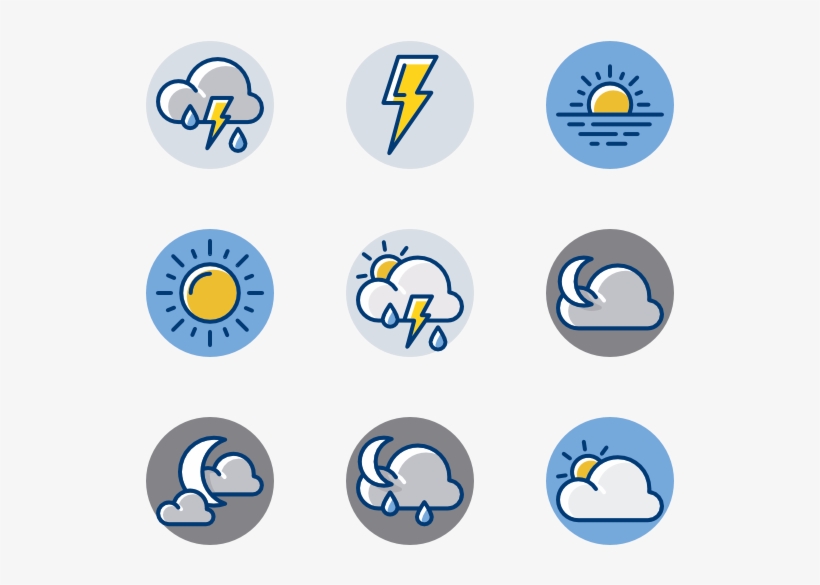 Weather 50 Icons - Rain Icon Png, transparent png download