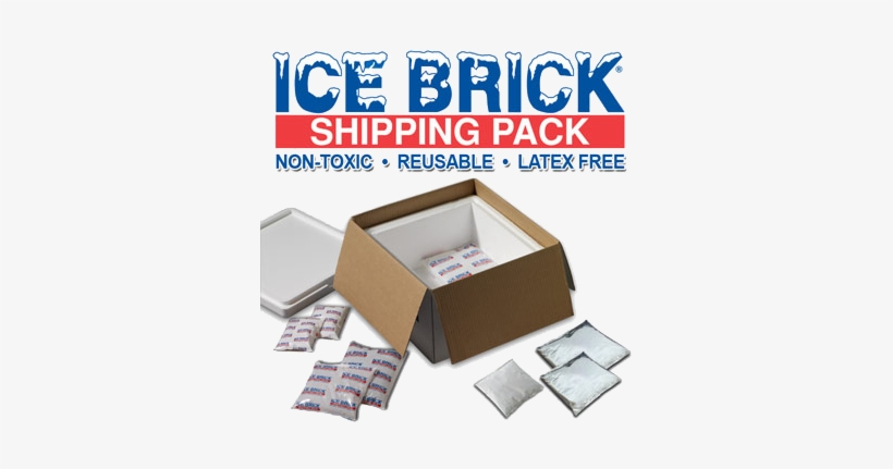 Ice Brick Gel Pacs - Cold Shipping Box, transparent png download