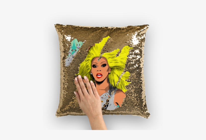 Ru Classic ﻿sequin Cushion Cover - Cushion, transparent png download