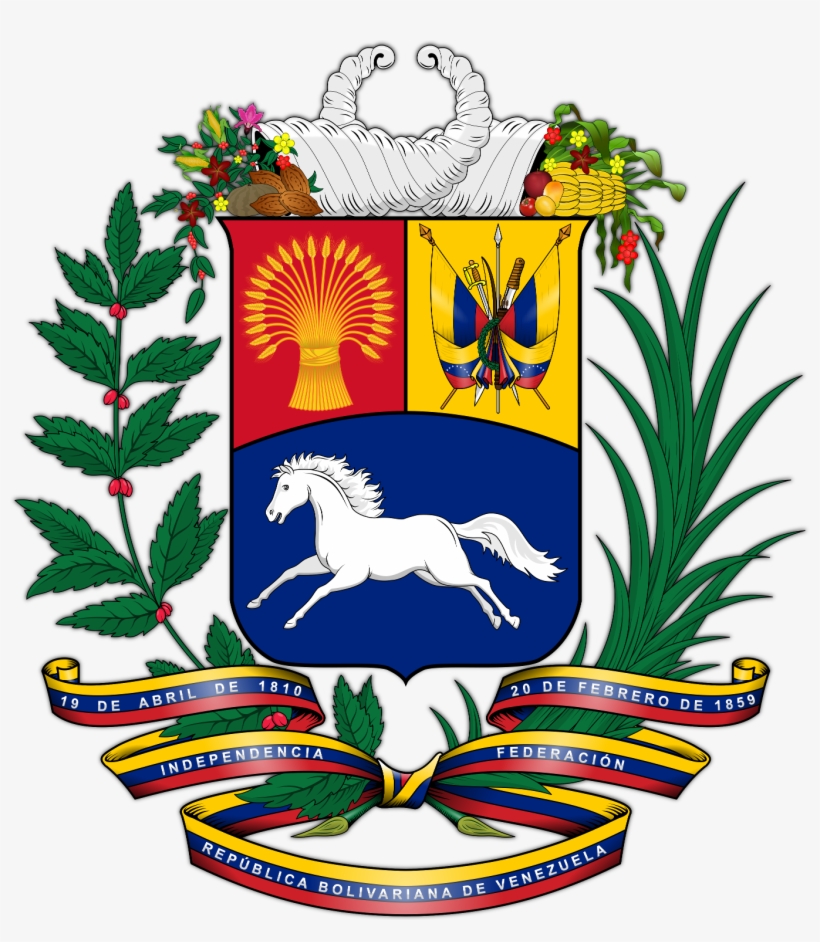 Crests, Venezuela Flag, National Flag, South America - Venezuela Coat Of Arms, transparent png download