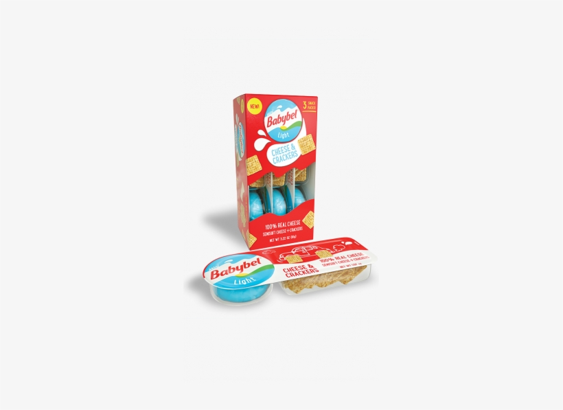 Babybel® Light Cheese & Crackers* - Babybel Cheese Snack Pack, transparent png download