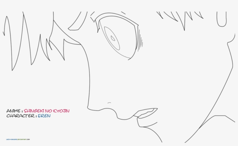 Pin By Spetri On Lineart - Eren Yeager, transparent png download