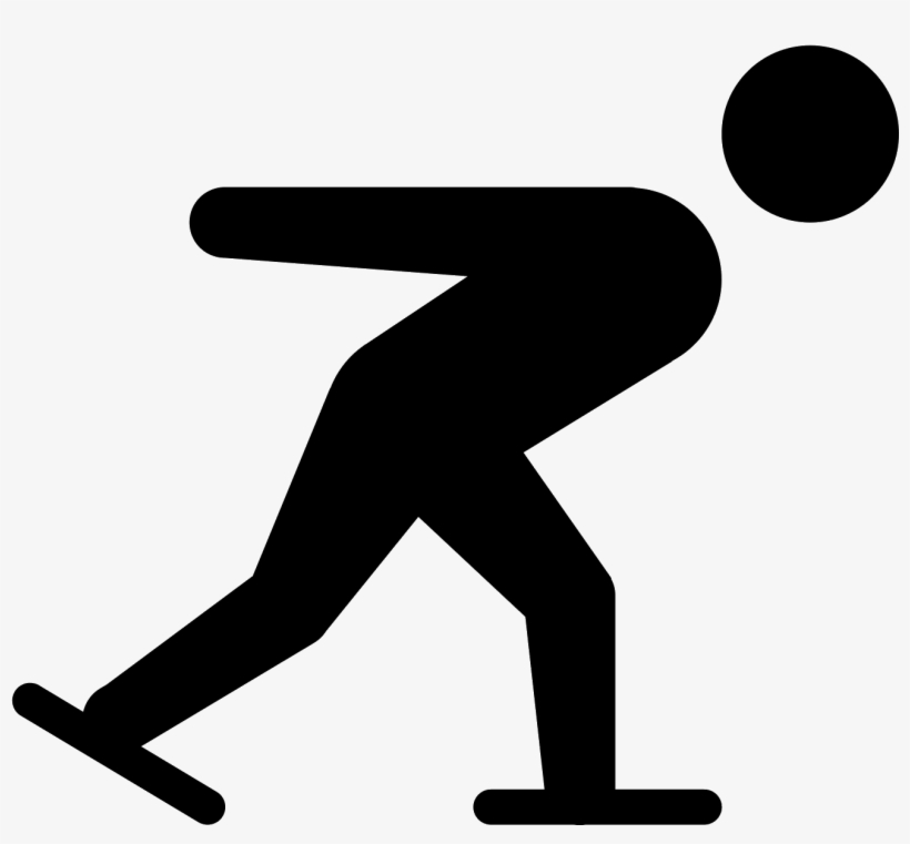 Speed Skating Icon - Speed Skating, transparent png download