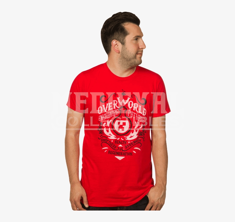 Minecraft Overworld Enchanting Potions Mens T Shirt - Whoopi Sweaters, transparent png download