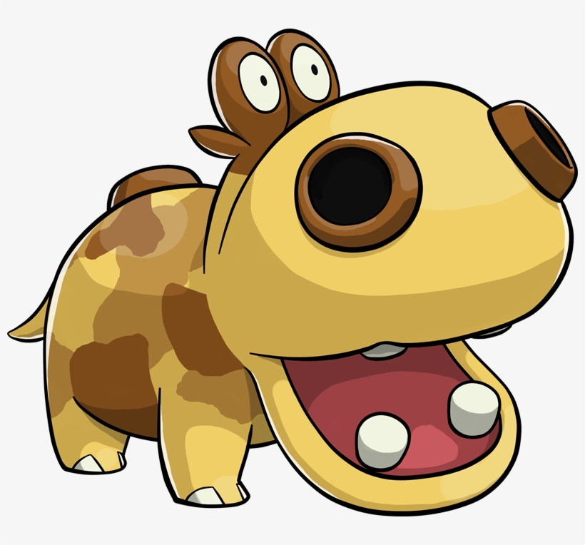 Shiny Hippopotas Pokédex, transparent png download