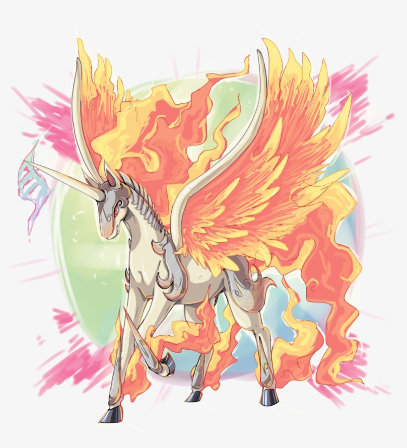 Potential Mega Evolution Of Rapidash I'd Support A, transparent png download