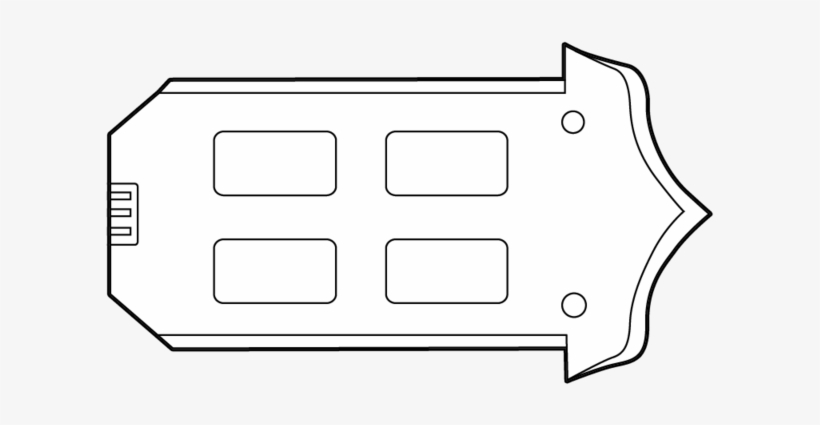 Batwing Hd Battery - Drawing, transparent png download