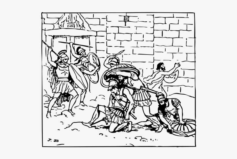 Clip Arts Related To - Death Of Achilles, transparent png download