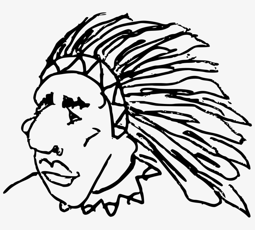 Medium Image - Indián Omalovánka, transparent png download