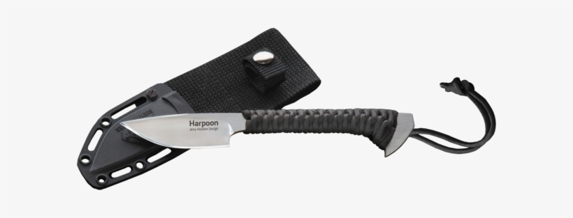 Outdoor Edge Harpoon Fixed 2.75" Satin Blade, Paracord, transparent png download
