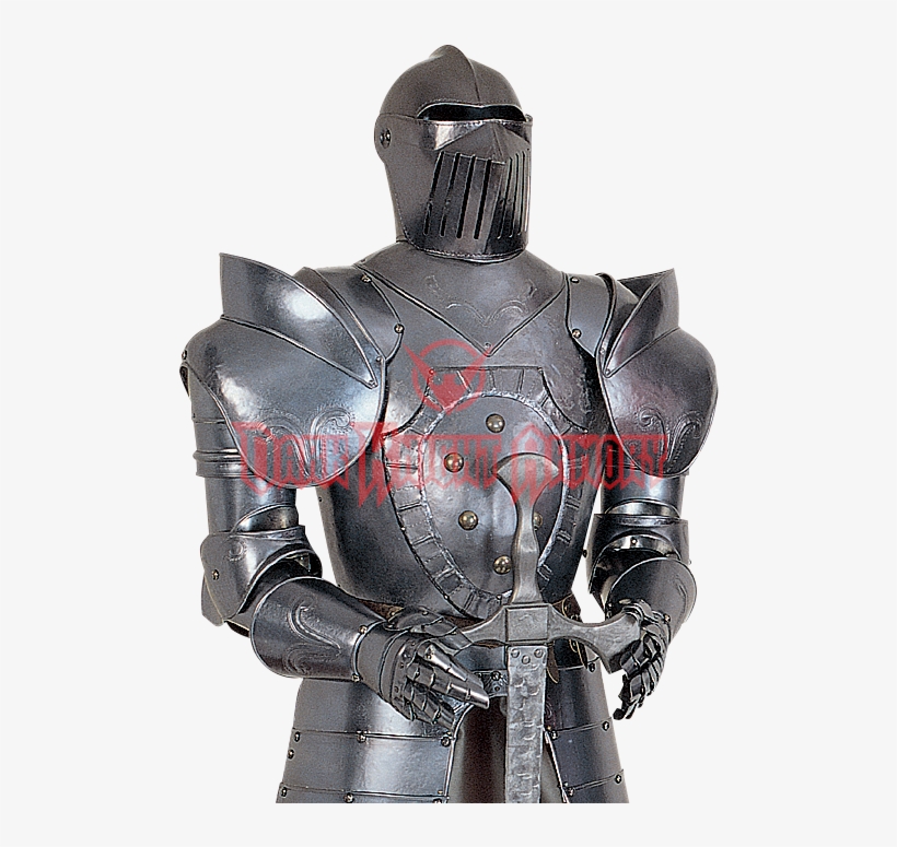 16th Century Italian Full Suit Of Armor With Sword - 16th Century Knight Armor, transparent png download
