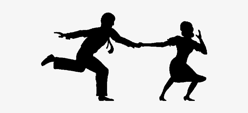 Workshop Lindy Hop With Elze And Martynas - Lindy Hop Black White, transparent png download