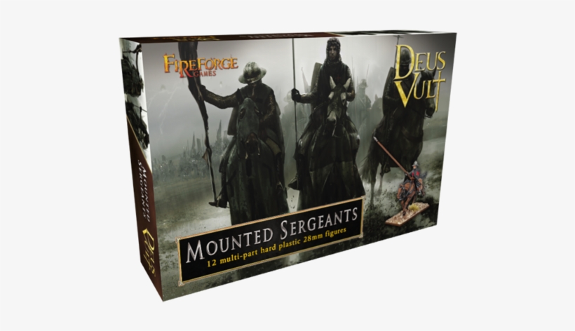 Mounted Sergeants Cavalry Plastic Figures Kit 28mm - Deus Vult: Mounted Sergeants, transparent png download