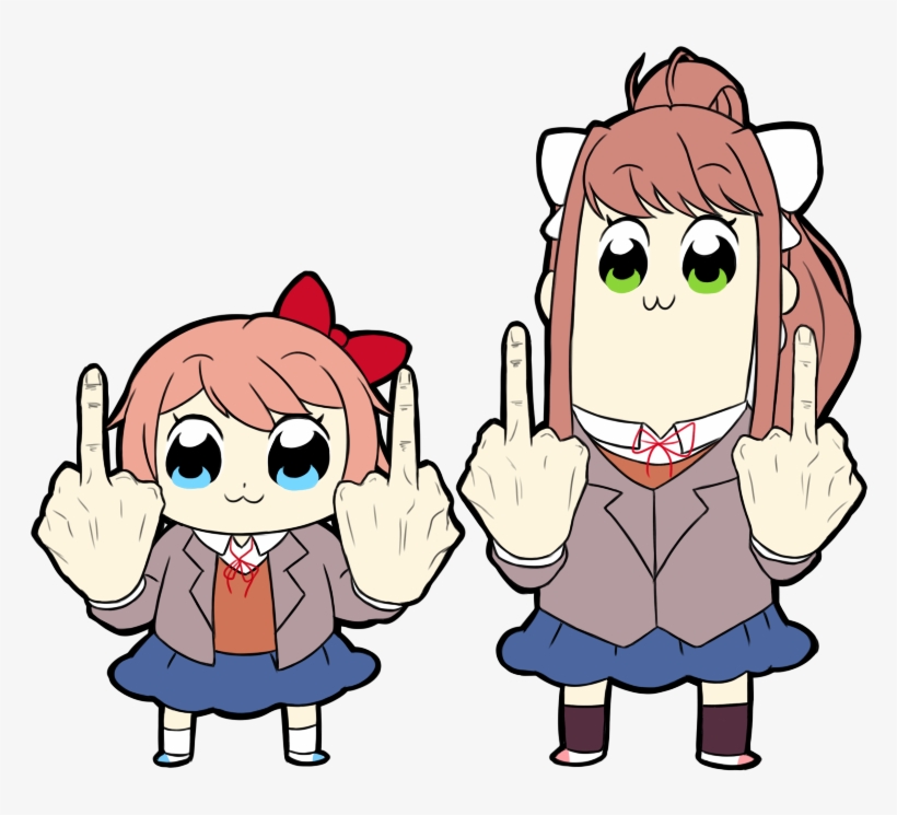 Literature Club Epic When I Like Two Things At The - Cartoon, transparent png download
