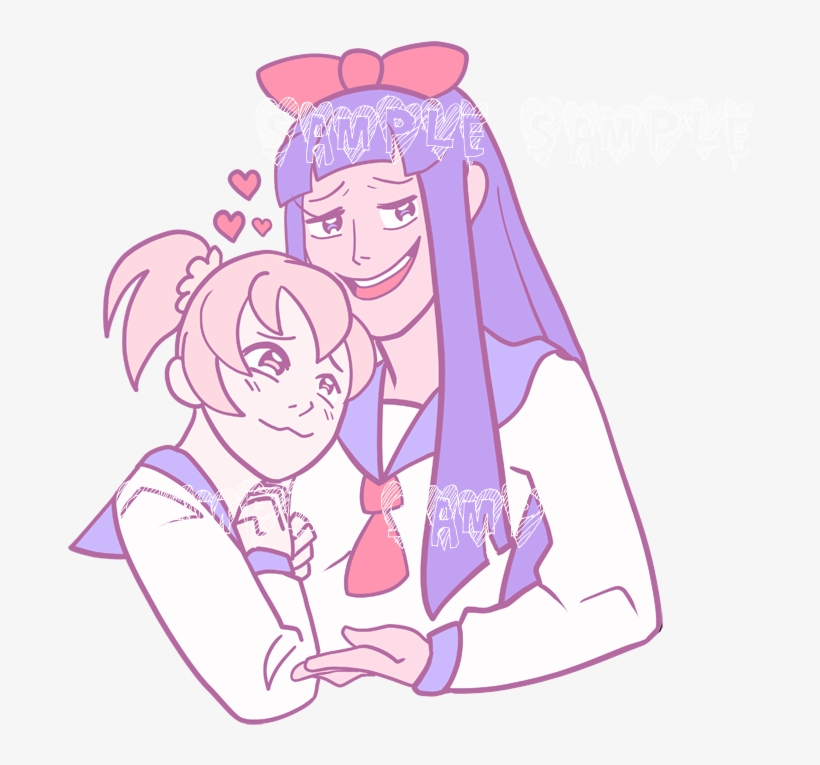 “ Pop Team Epic Girlfriends - Cartoon, transparent png download