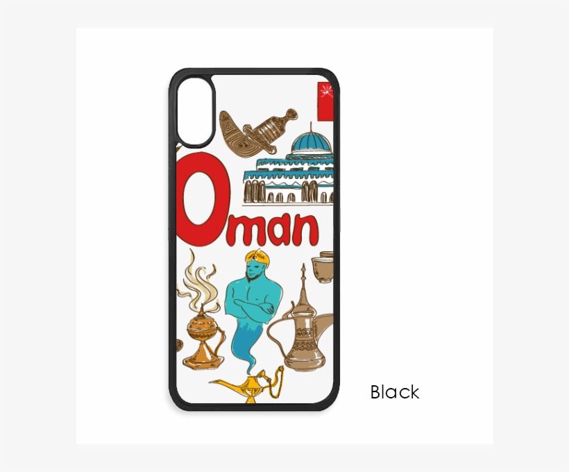 Oman Love Heart Landscap National Flag For Iphone X - Mobile Phone, transparent png download
