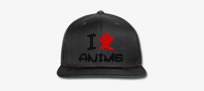 I Love Anime Embroidery - Baseball Cap, transparent png download