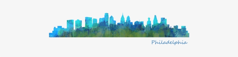 Chicago Skyline Silhouette Png Further San Ant - Philadelphia, transparent png download