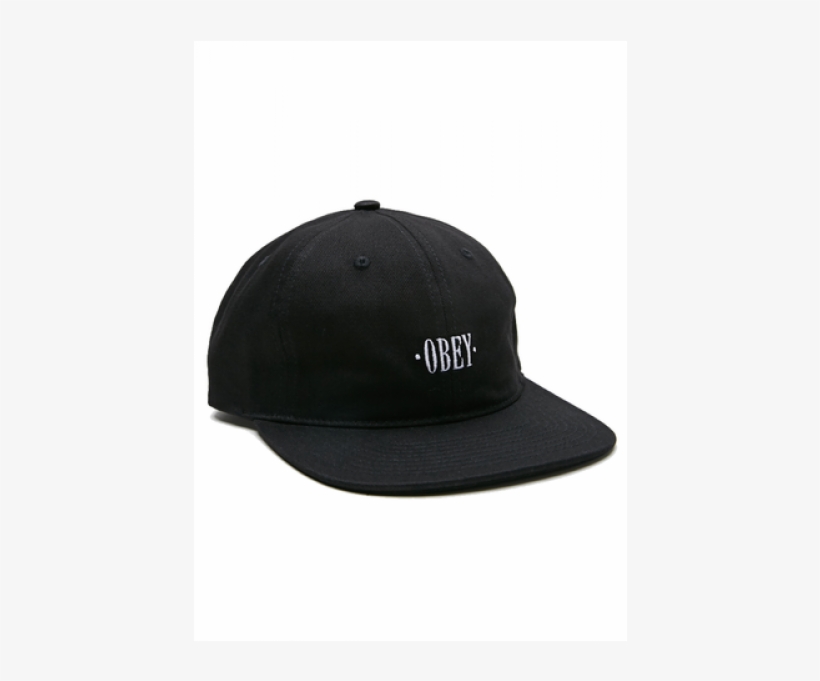Obey 6 Panel Baseline Black - Hat, transparent png download
