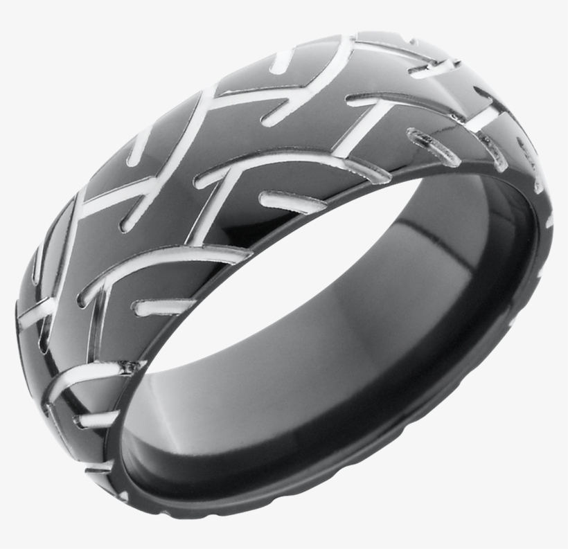 Lashbrook Designs Z8d Cycle2 Polish - Lashbrook Z8d-cycle2 Polish Zirconium Wedding Ring, transparent png download