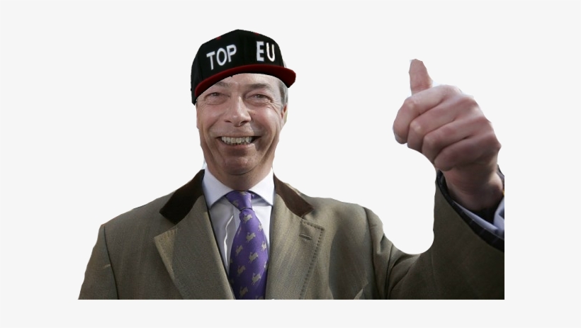 [ Img] - Nigel Farage Thumbs Up, transparent png download