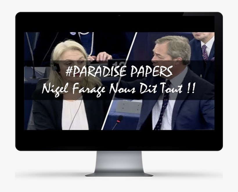 #paradise Papers - Led-backlit Lcd Display, transparent png download