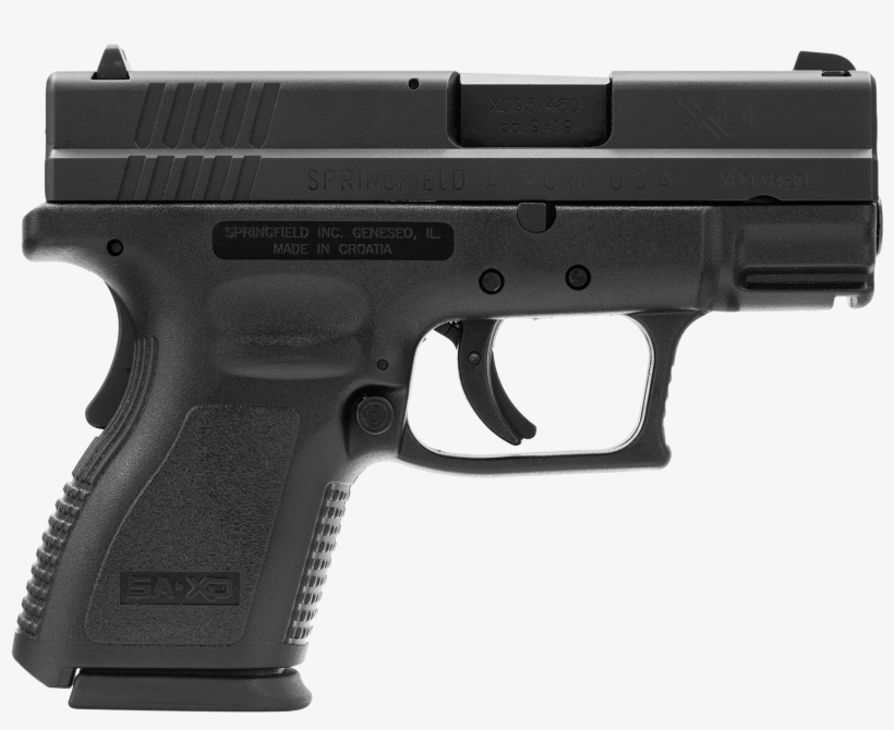 Springfield Armory Xd9801sp06 Xd Sub-compact 9mm - Glock 43 Gen 5, transparent png download
