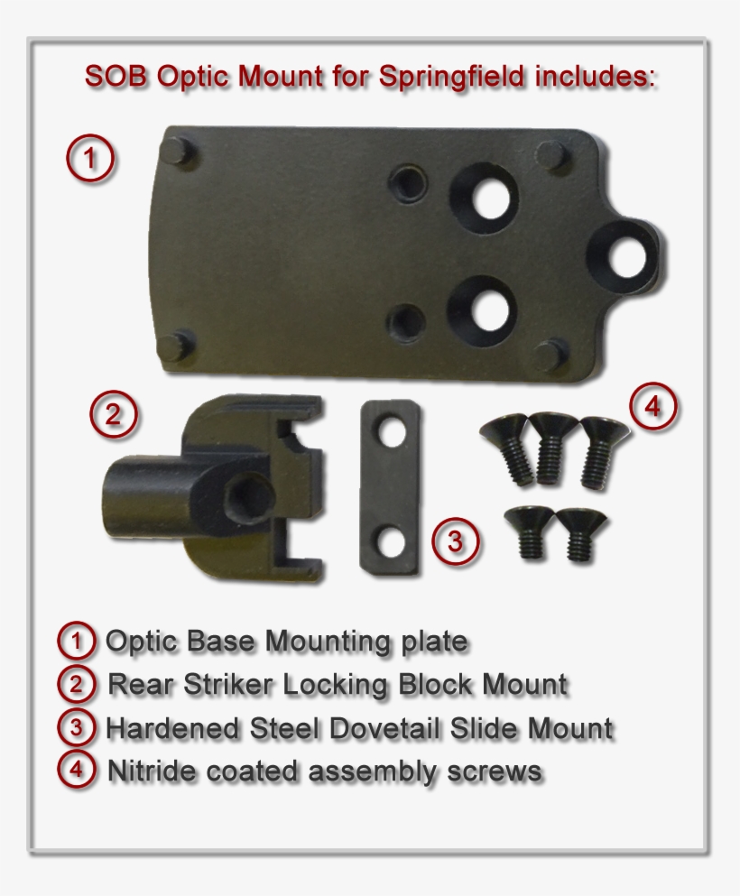 Springfield Xd Optic Mount - Vortex Venom Rmr Mount, transparent png download