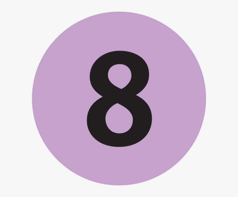 Free Vector Paris Subway Clip Art - Symbole Metro 8, transparent png download