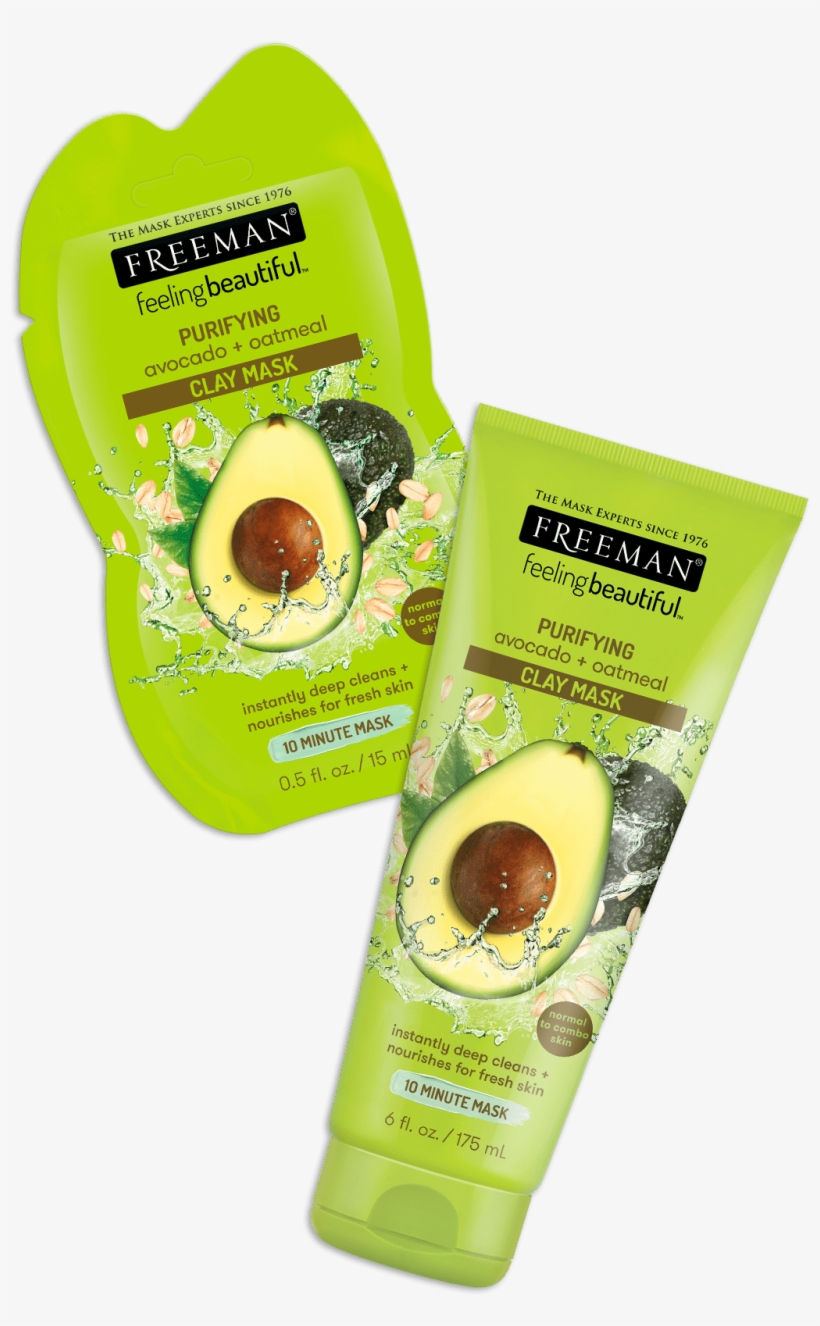 Freeman Clay Mask Avocado & Oatmeal, transparent png download
