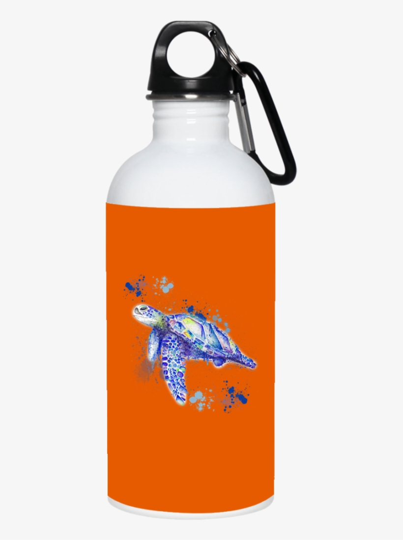 Watercolor Sea Turtle Mugs - Husband Water Bottle, I Love My Wife More Than Pinball, transparent png download