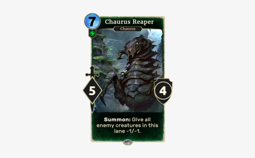 Lg Card Chaurus Reaper - Elder Scrolls Legends Chaurus, transparent png download