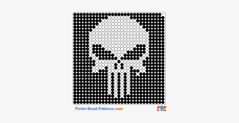 Perler Bead Pattern Punisher - Punisher Perler Bead Patterns, transparent png download