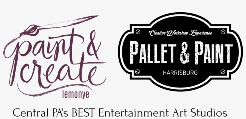Cropped Cropped Pc And Pallet Paint Combined Logos21 - Paint & Create, transparent png download