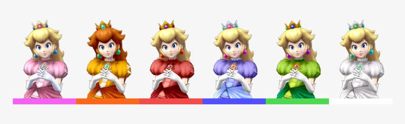 Peach Palette - Super Smash Bros Brawl Peach Costumes, transparent png download