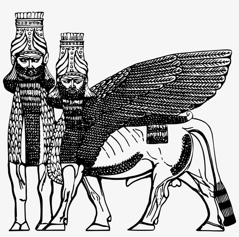 Nba Drawing Sketch Bulls At Getdrawings Com Vector - Assyrian Clip Art, transparent png download