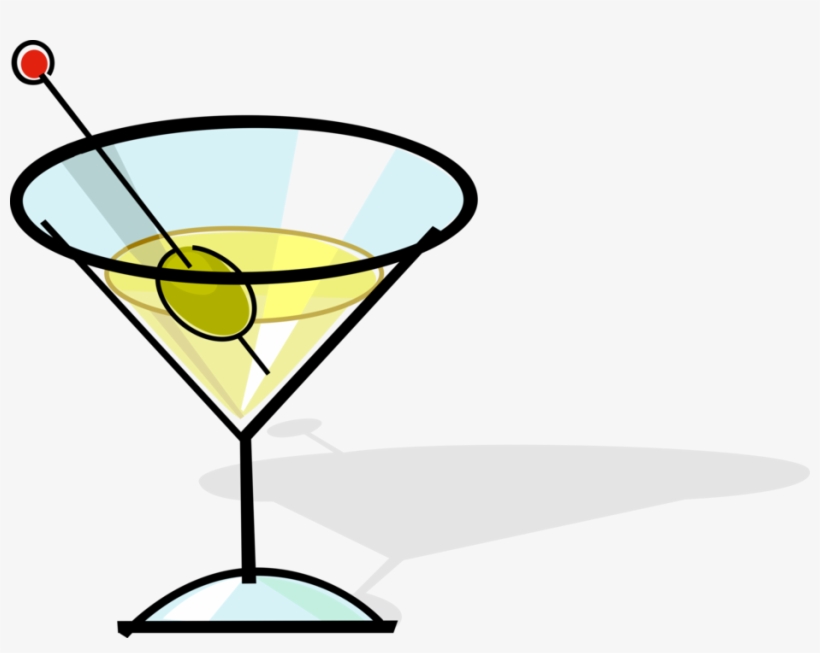 Martini Cocktail - Martini Glass Clip Art, transparent png download