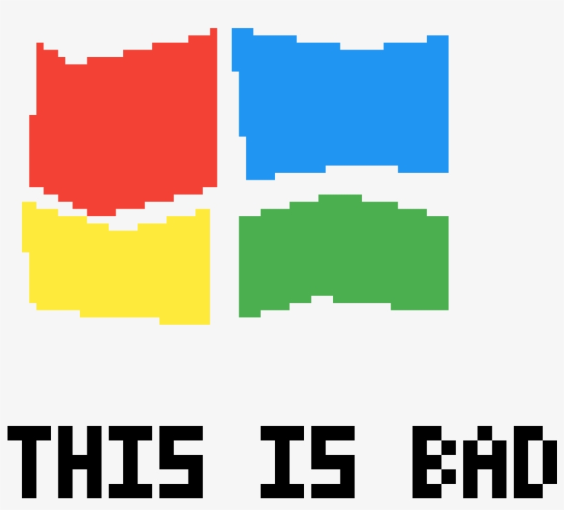 Horrible Windows Logo - Graphic Design, transparent png download